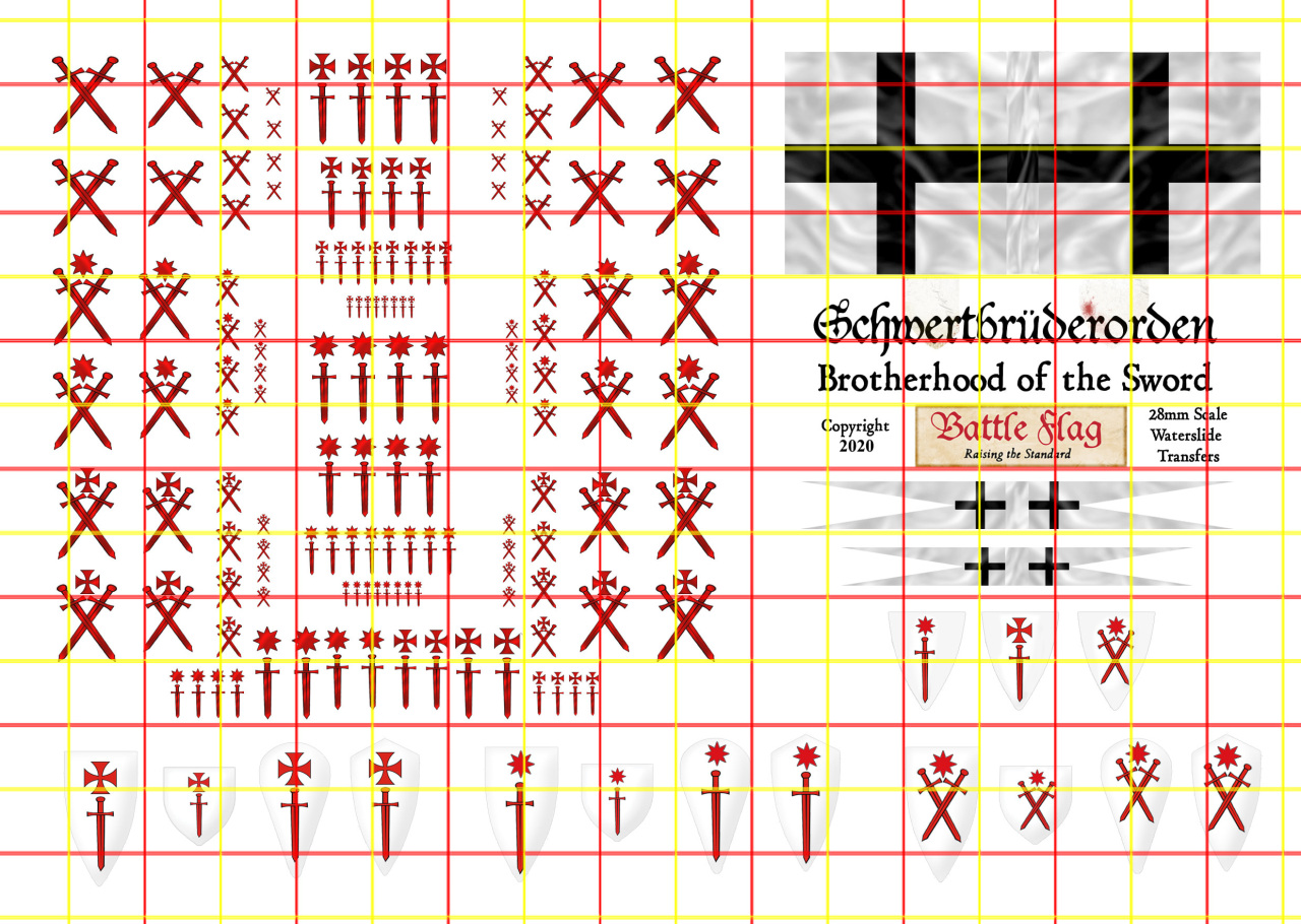 Crusader Sergeants Official Fireforge Decals by Battle Flag 